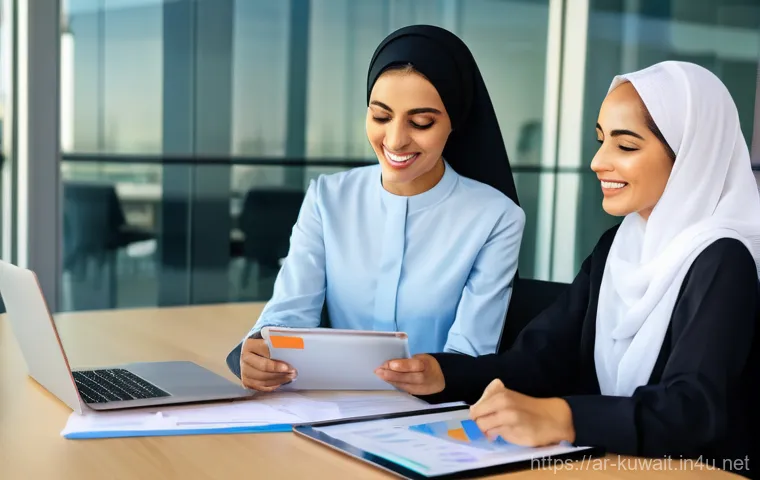 쿠웨이트의 고용법 - **Prompt 1: Empowered Expat Worker Understanding Rights in Kuwait**
A vibrant, professional imag...